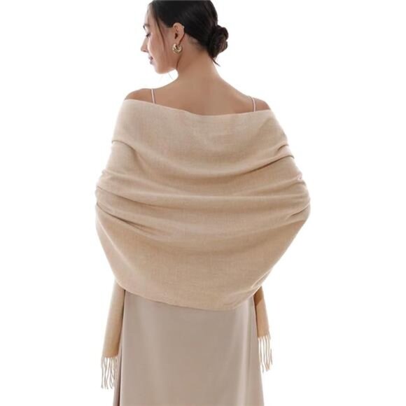 Winter Scarfs for Women Pashmina Shawls Wraps for Evening Dresses Large Warm - Picture 7 of 7